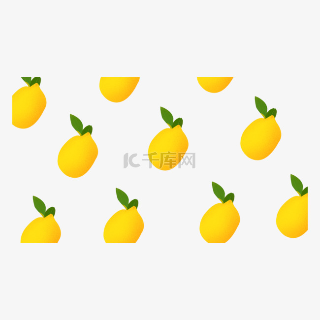 扁平风柠檬