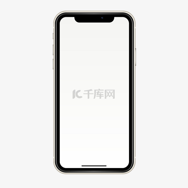 手机iPhone11白色正面