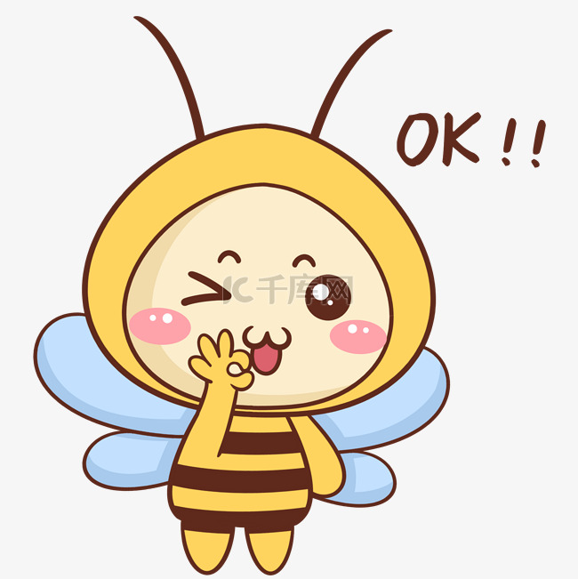 蜜蜂OK表情包