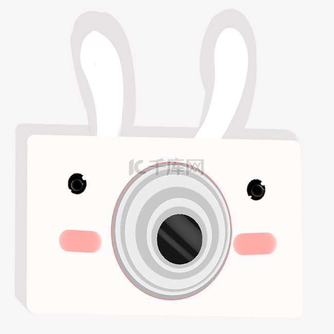 儿童相机相机白色兔子可爱