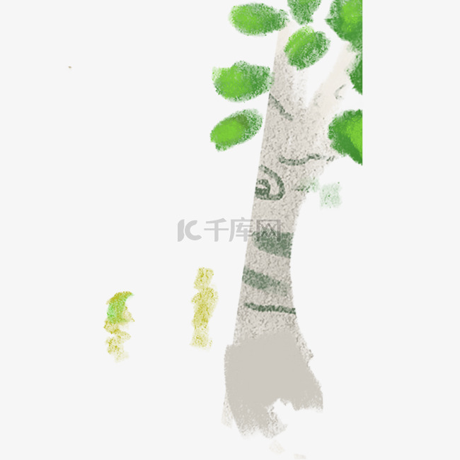 卡通植物绿色的树免抠图