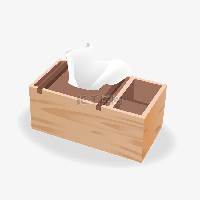 木头盒子纸巾