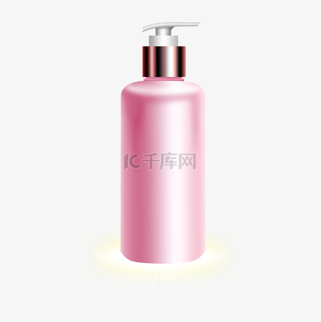 粉色的化妆瓶