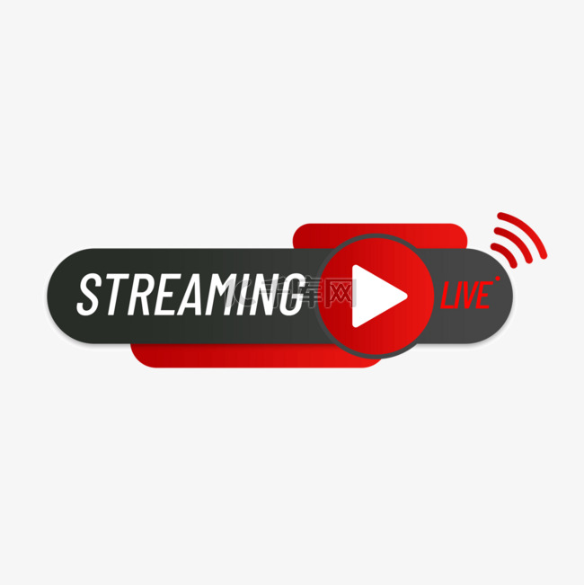 live streaming播放框按钮