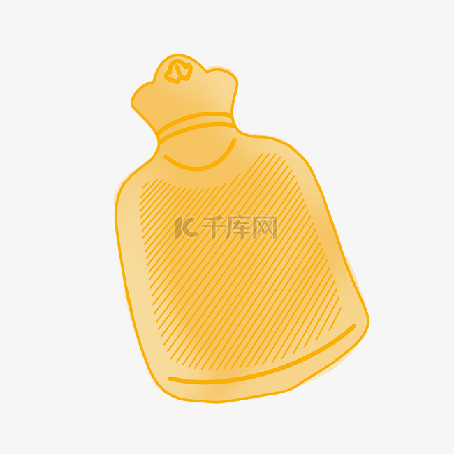 黄色保温暖水袋