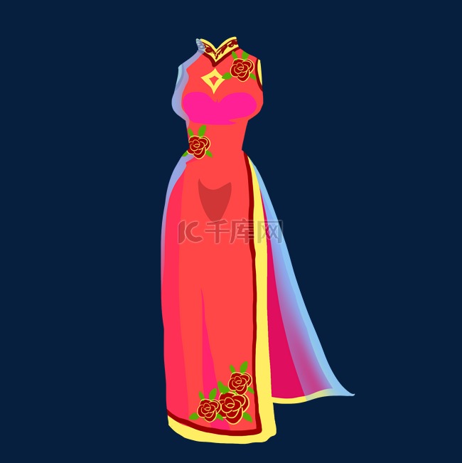 中式婚纱装饰