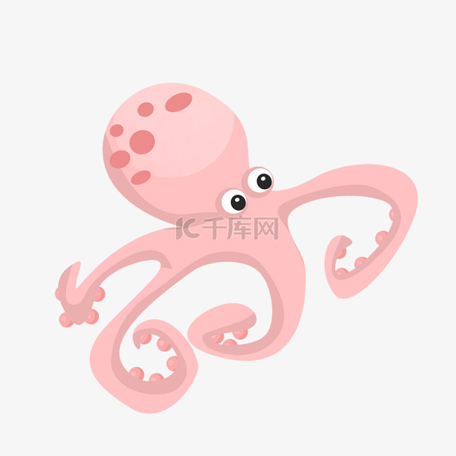 粉色章鱼八爪鱼