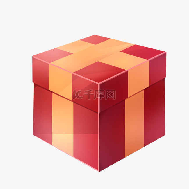 红色精美礼物盒