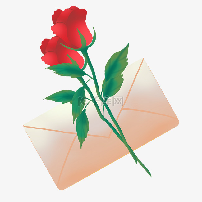 红玫瑰和信件