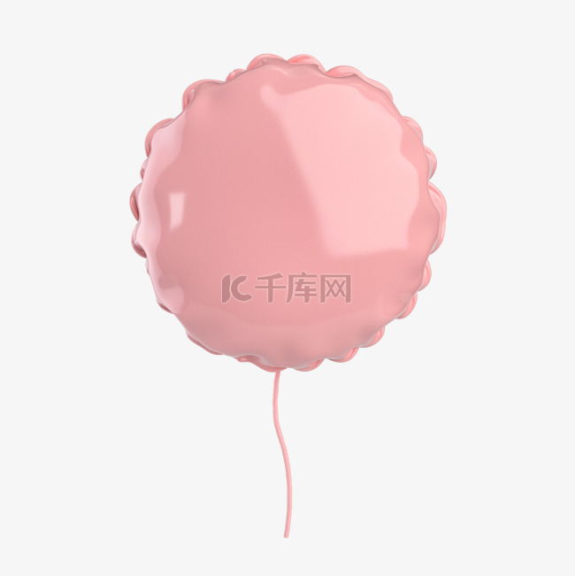 粉嫩圆形气球