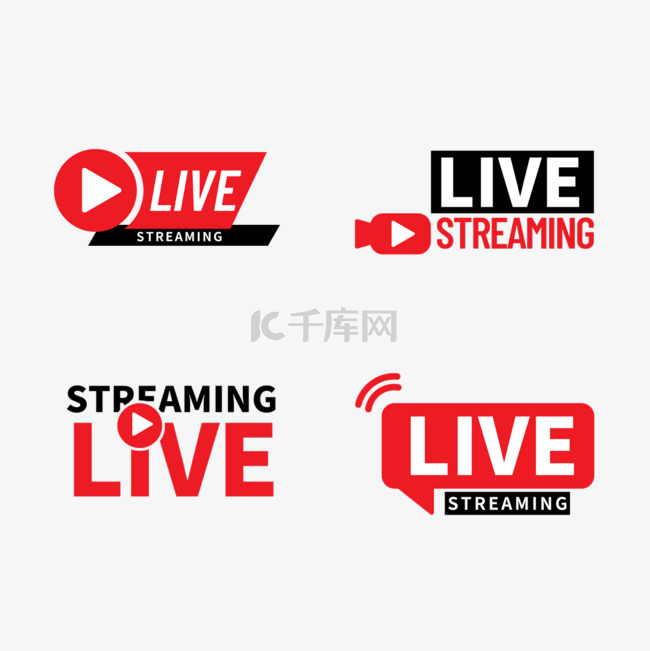 live streaming播放框按钮