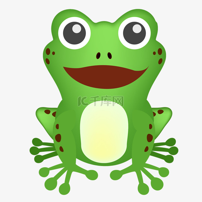 一只绿色青蛙