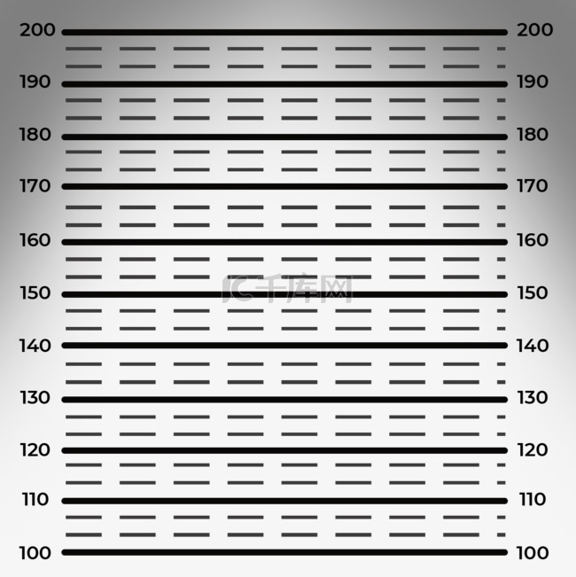 厘米单位双虚线条纹监狱背元素