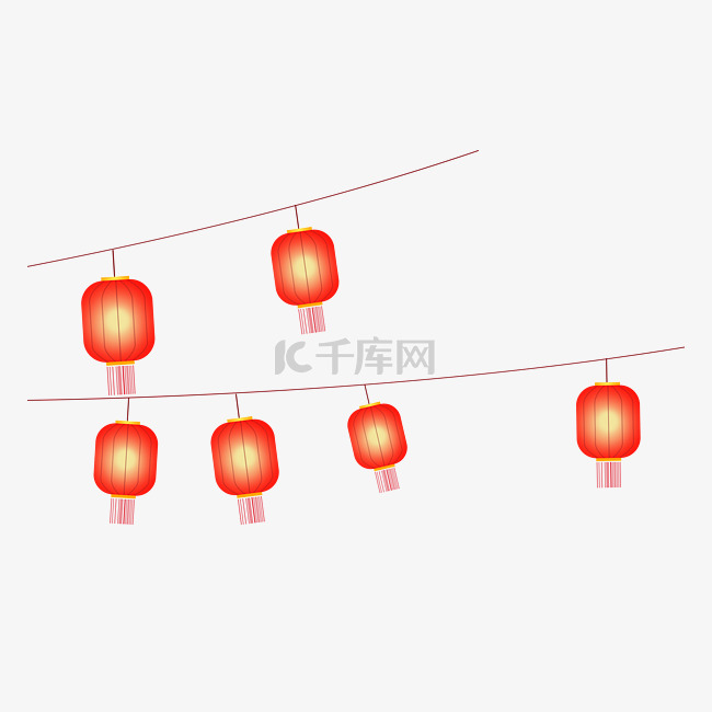 中国风新年节日红灯笼