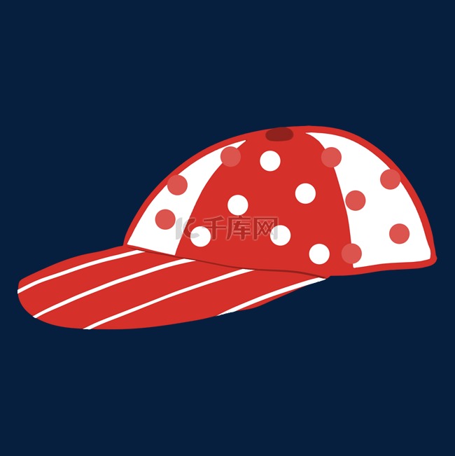 红色棒球帽鸭舌帽