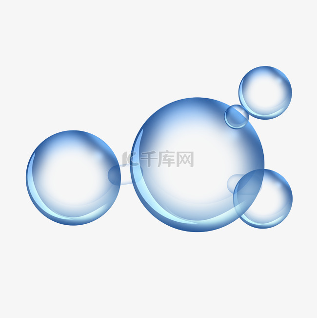 水泡水分子