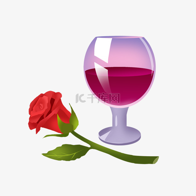 红酒玫瑰葡萄酒