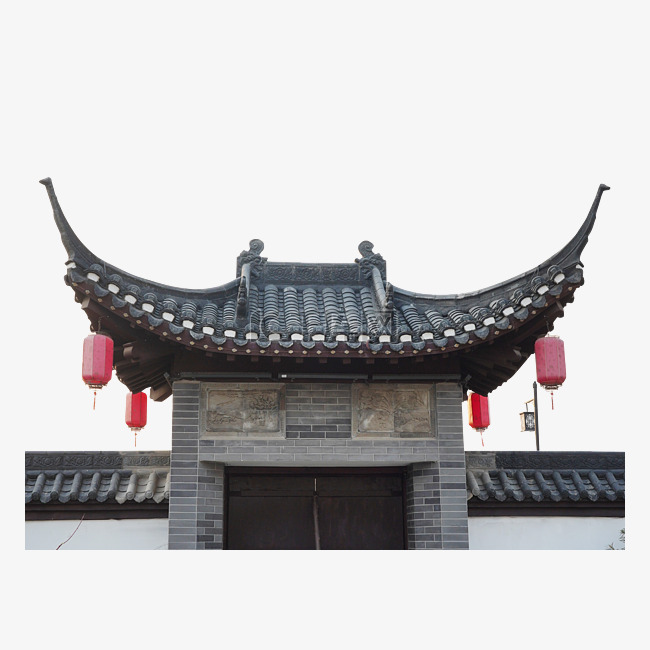 中式大门门楼
