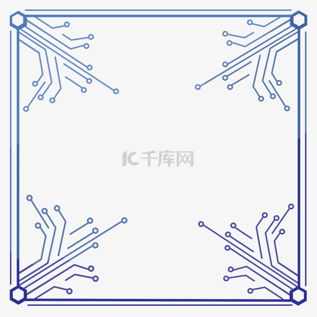 科技感线路板边框