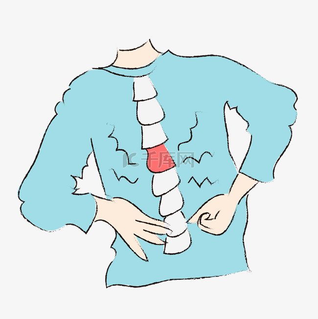 骨质疏松日卡通图案