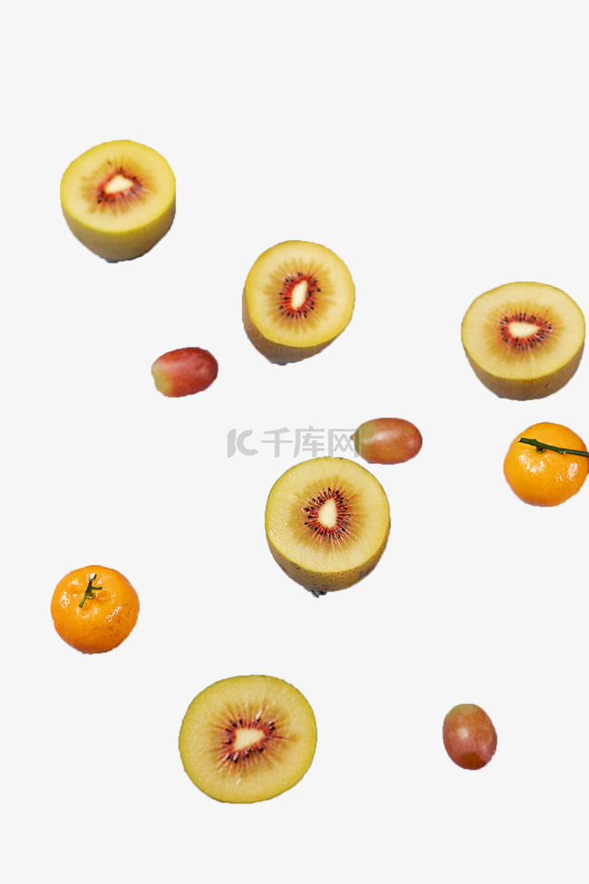 新鲜猕猴桃葡萄水果