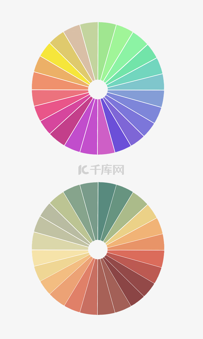 色卡对照表圆形图片