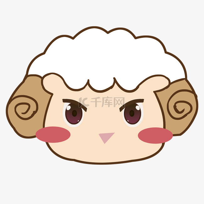 小羊可爱表情