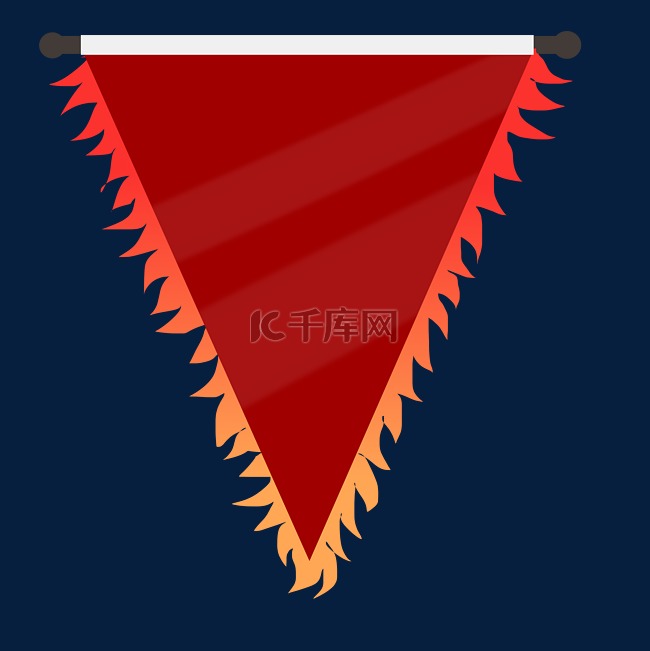 三角形红色吊旗