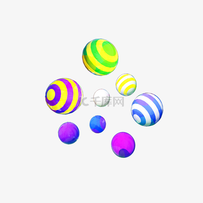 彩球装饰球悬浮球电商装饰