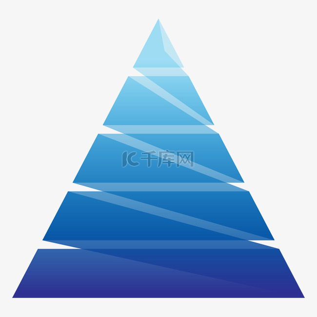 精美金字塔商务信息图表矢量素材
