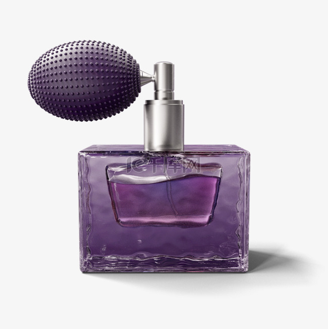 立体紫色香水