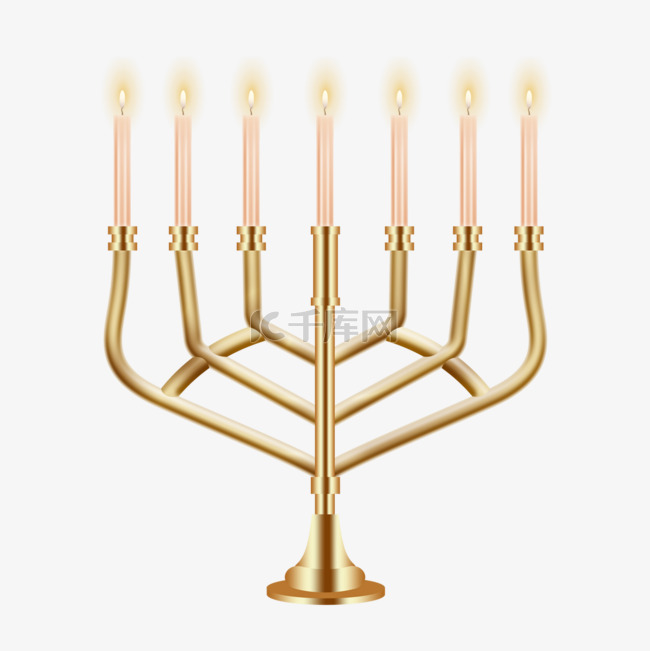 first day of hanukkah光明节蜡烛