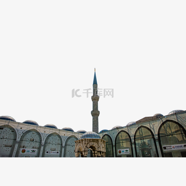 蓝色清真寺尖塔