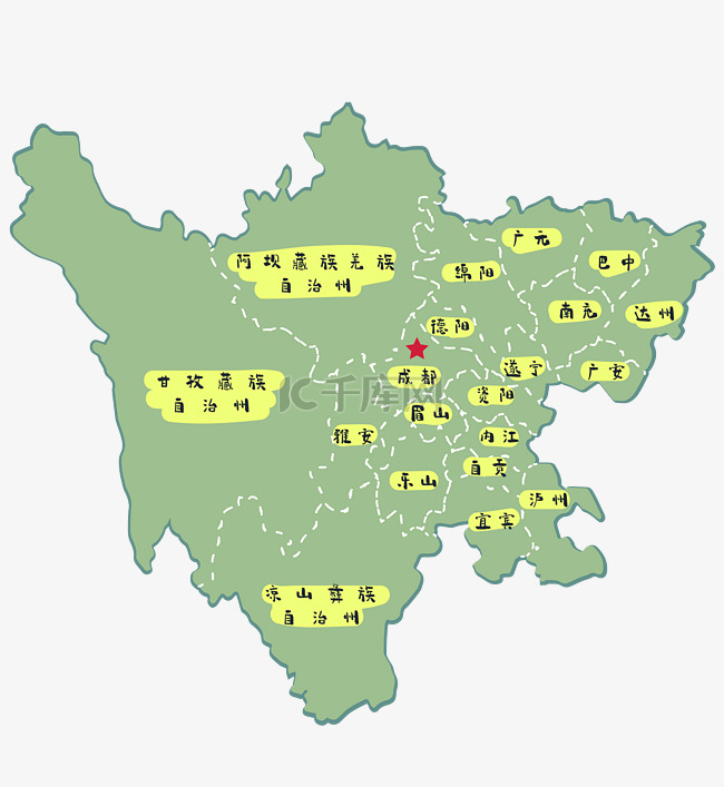 四川区域地图