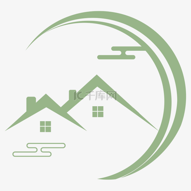 民宿房子logo