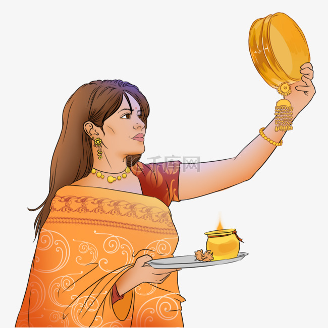 karwa chauth kartika印度传统节日