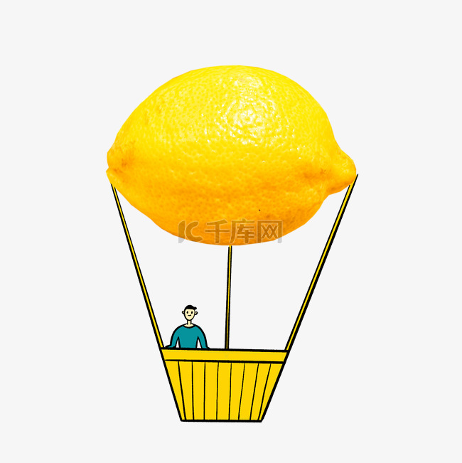 创意氢气球柠檬