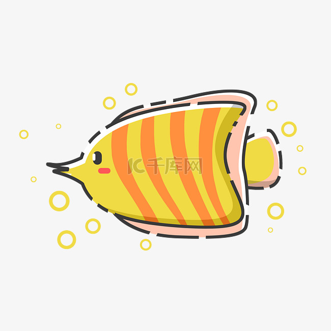 条纹黄色小鱼