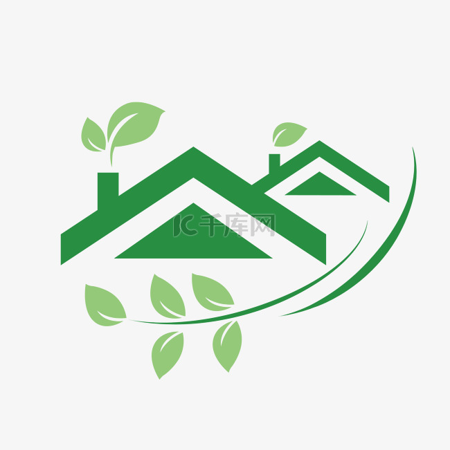 绿色房子企业标志