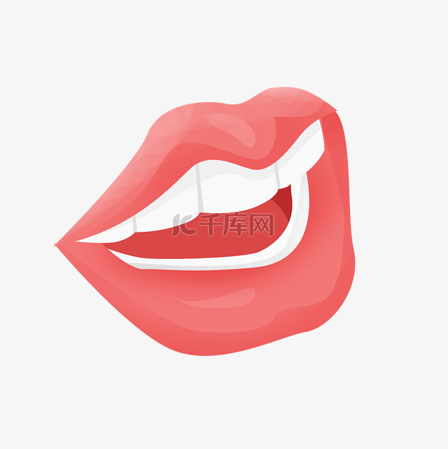红润器官牙齿嘴唇