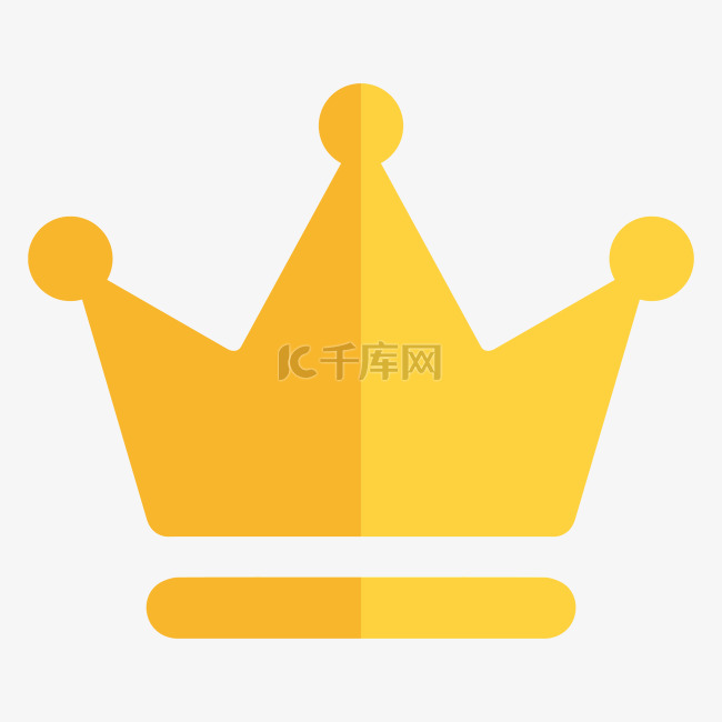 黄色皇冠图标