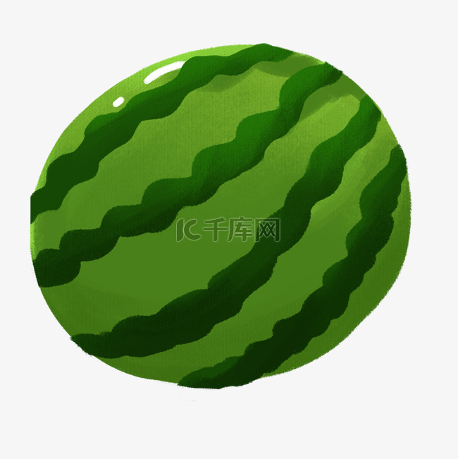 一个又圆又大的西瓜