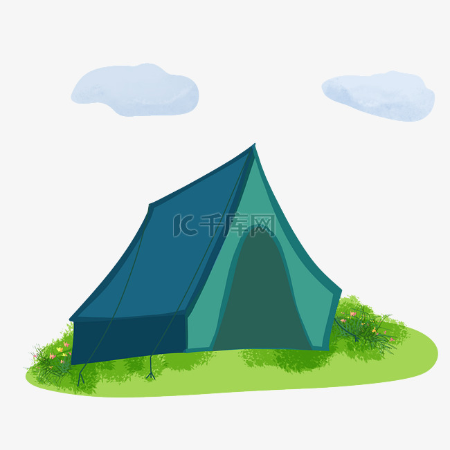 露营绿色帐篷