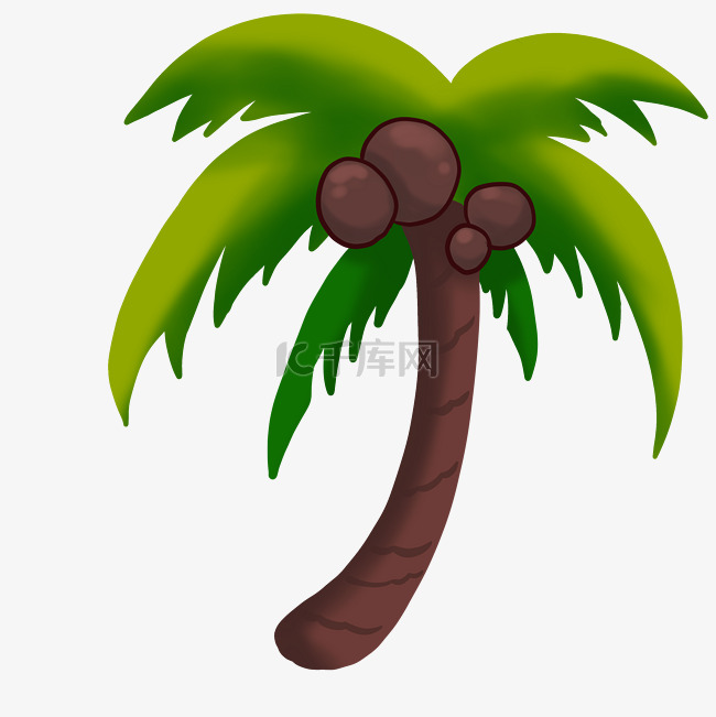 立体热带椰子树