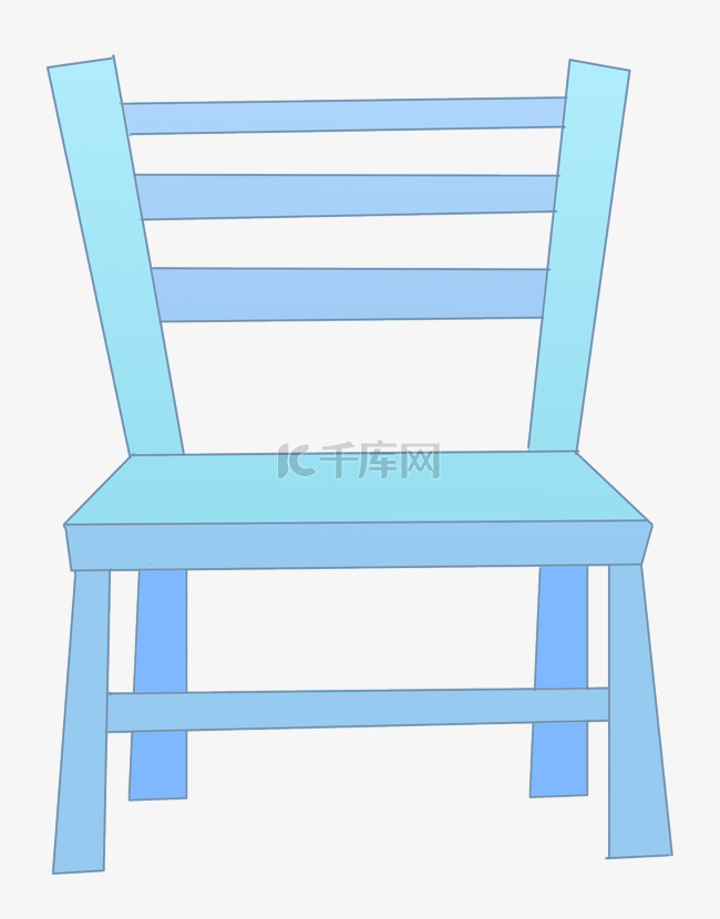 浅蓝色木质椅子