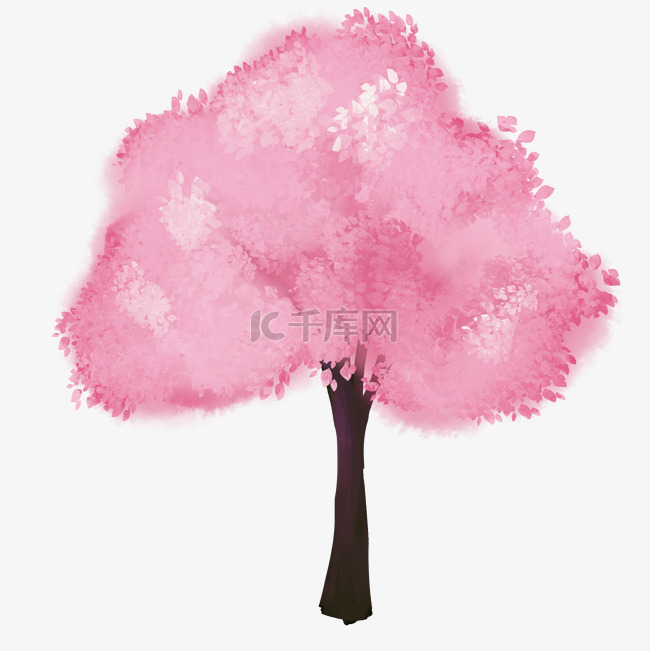 粉色浪漫桃花树
