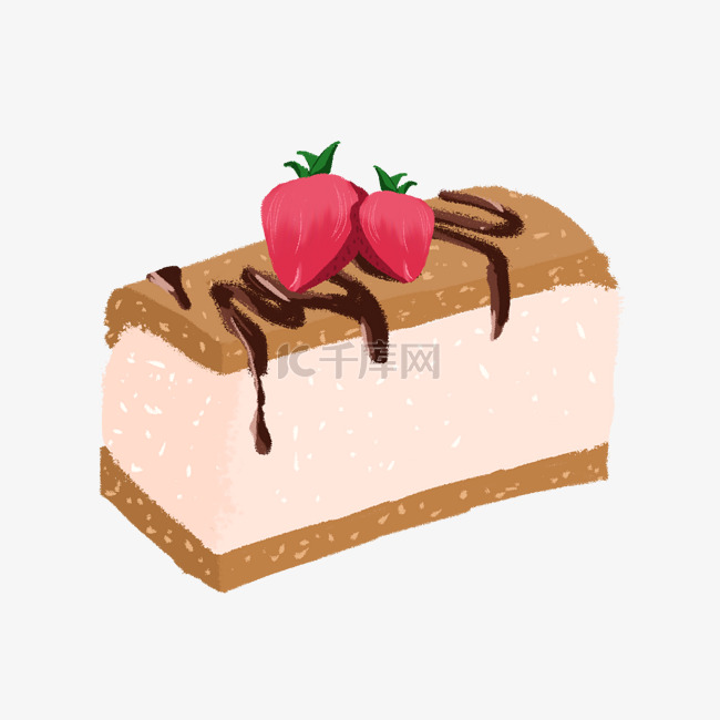 草莓小块蛋糕