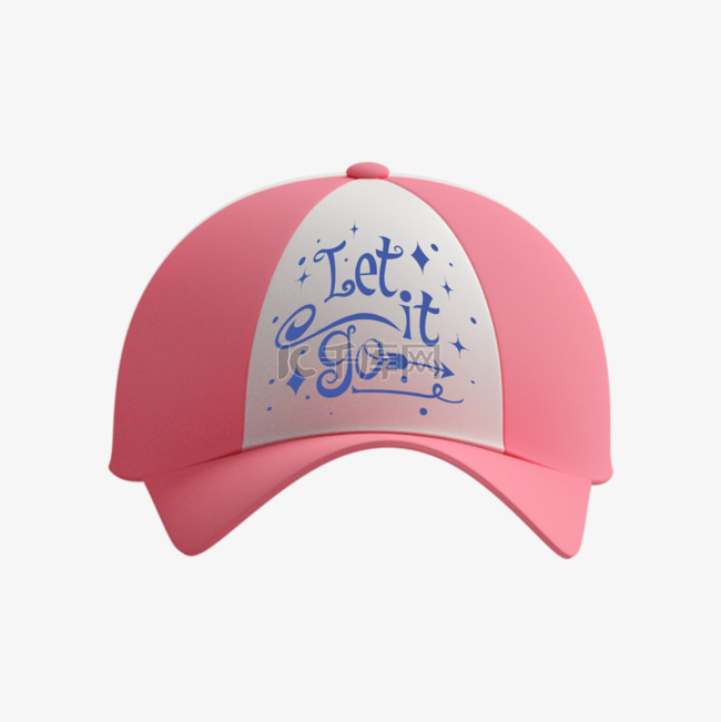 励志短语粉色帽子