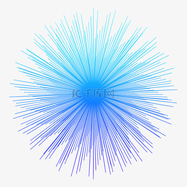 不规则渐变科技线条PNG