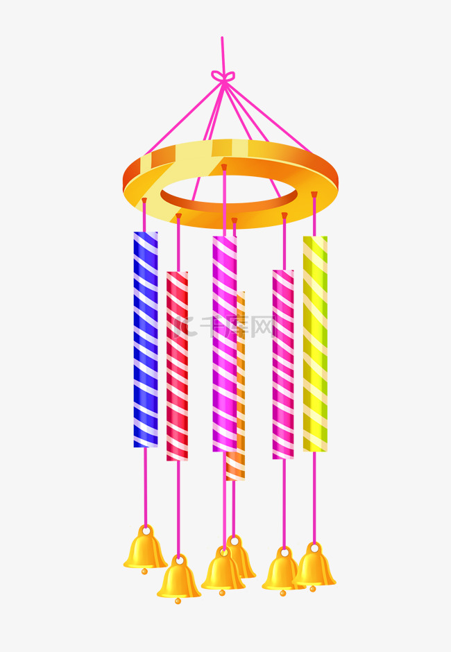 夏季生活装饰家居可爱风铃免抠p